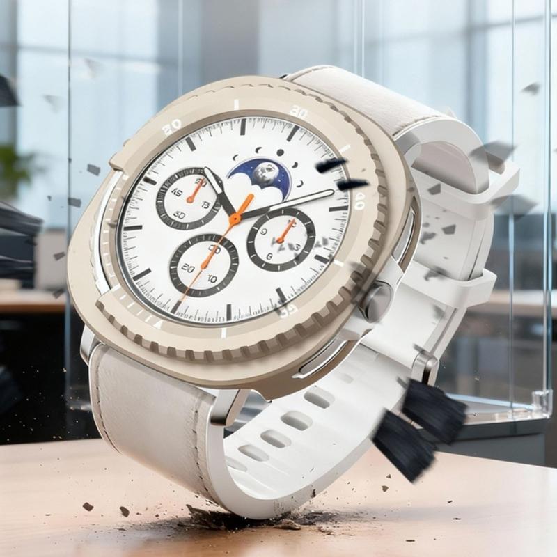 Metal Protective Cover for GXY W8C 46mm Scratch Resistance Impact Protections and Raised Frame Enjoy Screen Safety