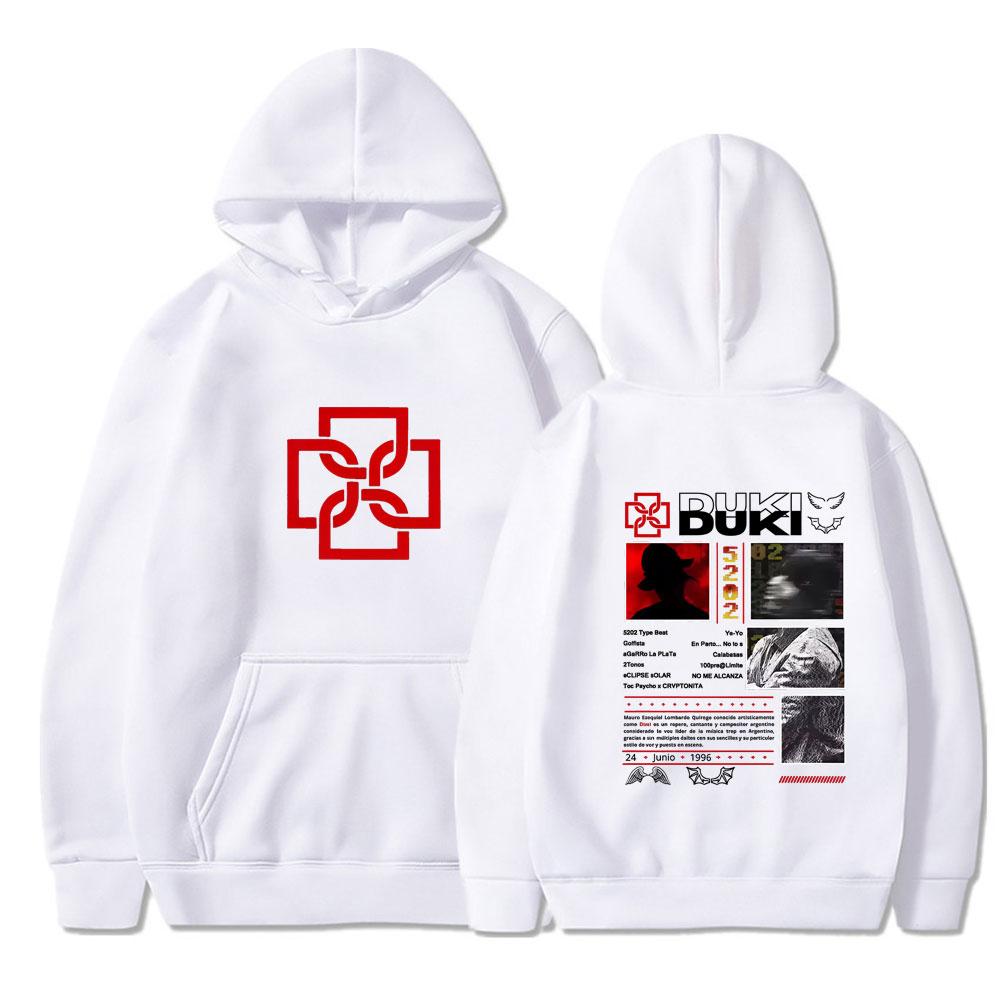 Rapper Duki 5202 MIXTAPE Album Streetwears Men's Women Fashion Hip Hop Vintage Tops Casual Long Sleeve Winter Oversized Clothing