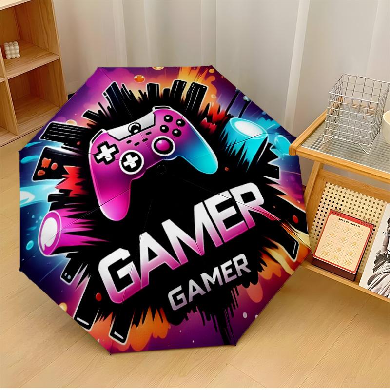 

Game Magic Printed umbrella windproof folding umbrella portable sun and rain umbrella suitable for gifting