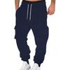 Men's Solid Color Multi-Pocket Drawstring Overalls Men's Casual Drawstring Overalls