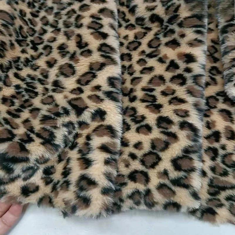 

Print Plush Synthetic Fur Fabric Leopard Print Tiger Print Zebra Performance Costume Faux Fur Clothing Carpet Home Fabric 50x170cm