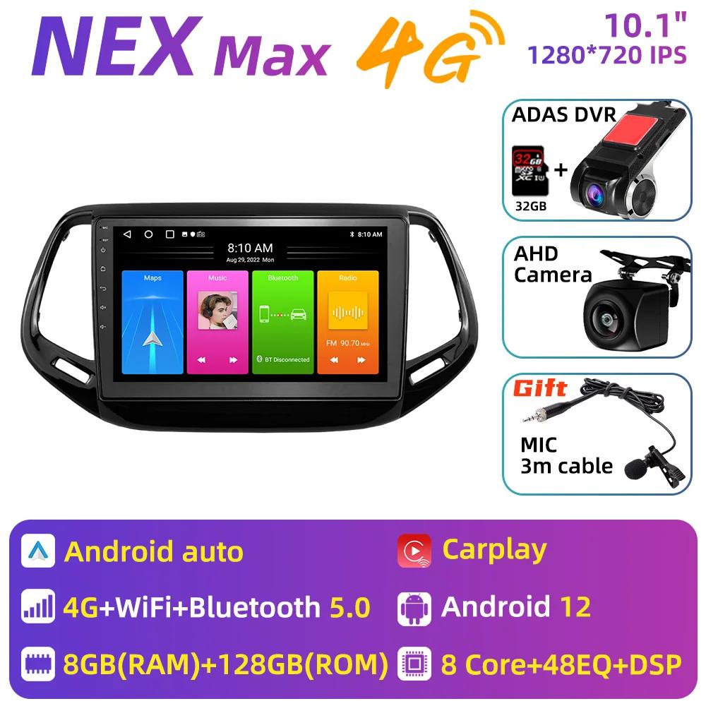Car Radio for Jeep Compass 2017 - 2020 2 Din Android Stereo Multimedia Player GPS Navigation Carplay Autoradio Touch Head Unit