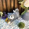 Cross-Border Garden Solar Kitten Lights: Cute Outdoor Resin Animal Ornaments