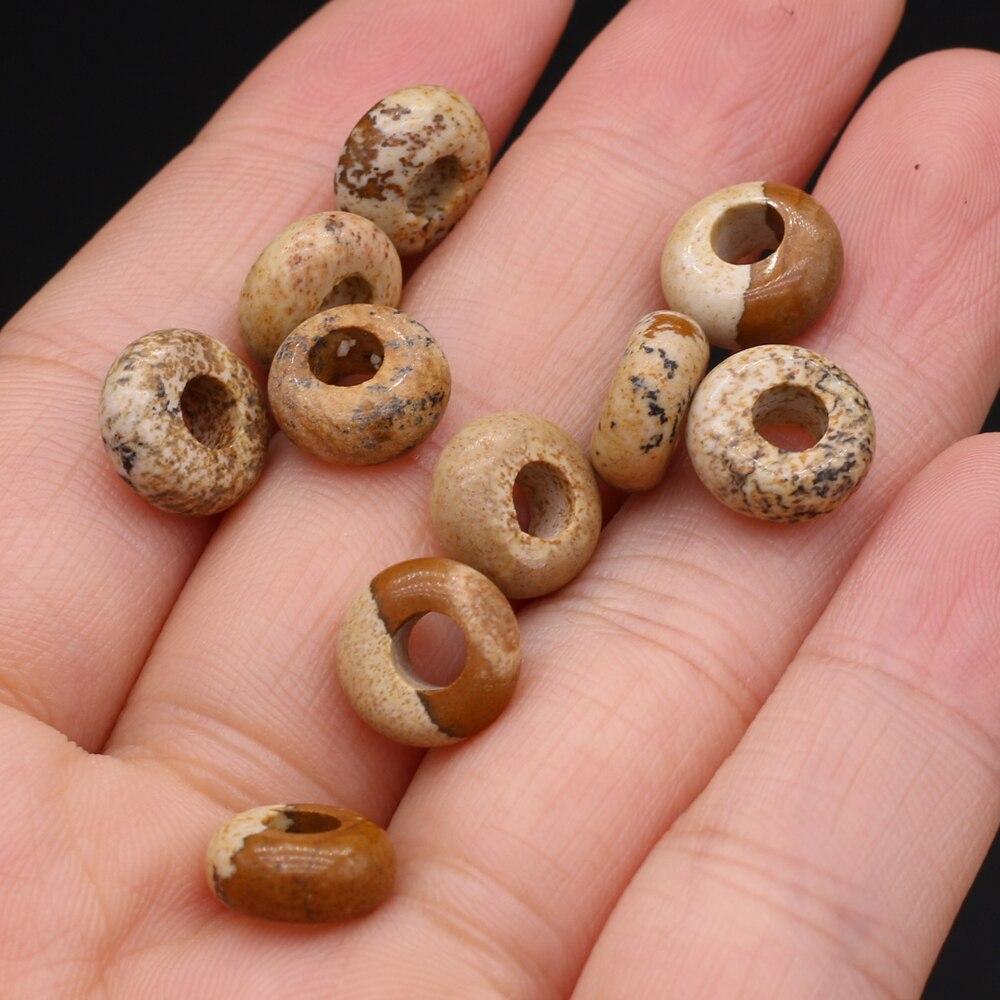 10Pcs Hot Sale Natural Stone Beads Semi-Precious Loose Bead For Jewelry Making DIY Necklace Pendant Bracelet Earrings Accessory