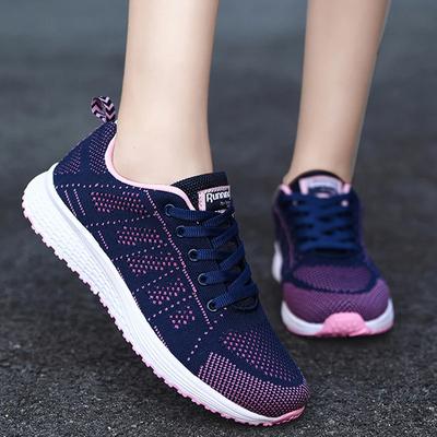 Damen Freizeit-Sneaker Mode Atmungsaktiv Bequem Walking Mesh Flache Schuhe Hochwertige Sneaker Damen 2024 Damenschuhe