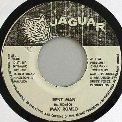 7inch Record MAX ROMEO / MAFIA & FLUXY - Rent Man / Rent Man (Version) J181 Jaguar Jamaica Reggae, Ska & Dub Used