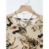 Women's plus size set printed short-sleeved T-shirt casual loose solid color trousers clothes sale
