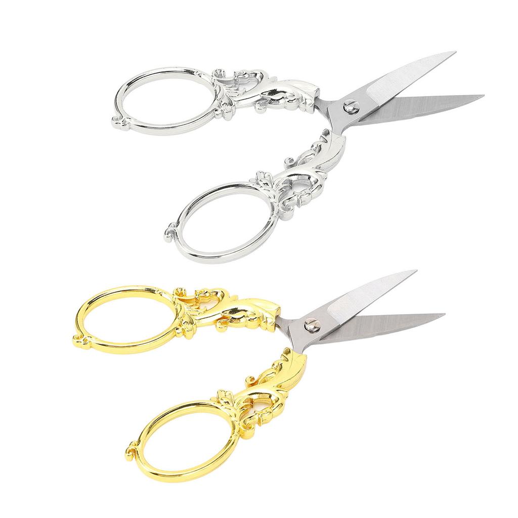 Embroidery Scissors Retro Stainless Steel Multifunctional Portable Scissors Shear Sewing Supplies