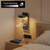 Three-Speed Dimmable LED Wall Lamp with USB Charger for Bedroom and Hotel