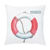 Cartoon Sailing Hot Air Balloon Lighthouse Pattern Cushion Cover Home Living Room Sofa Short Plush Pillow Case X