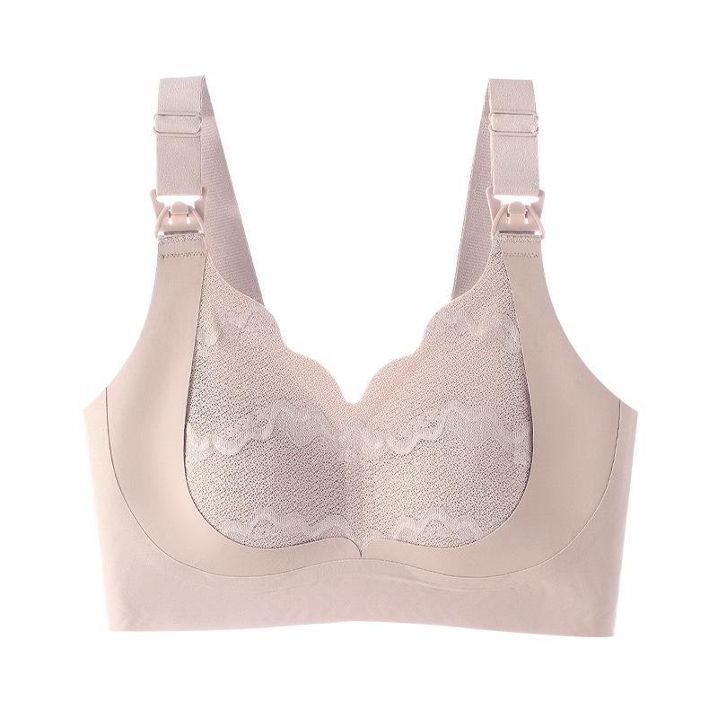 Lace Nursing Bra: Soft, Wire-Free Support for Pregnant Women, Anti-Exposure Maternity Bandeau