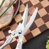 Durable Steel Chicken Bone Shear Rust-proof Sharp Kitchen Scissor Thickened Hard Food Scissor Ramen