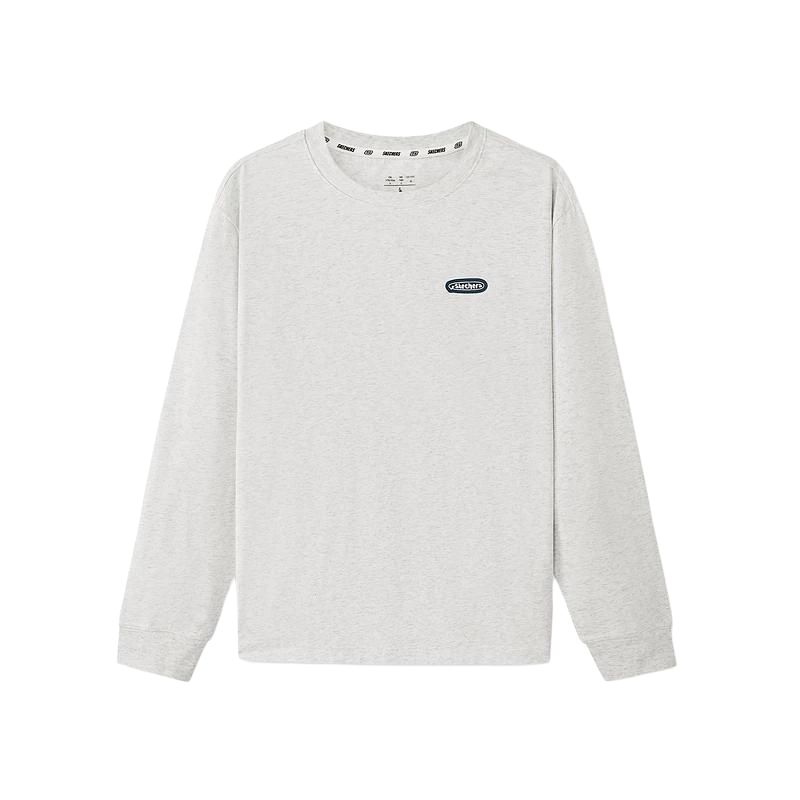 Skechers Skin-Friendly Breathable Cool Simple Antibacterial Round Neck Long Sleeve T-Shirt Unisex tops L226U031-0248 XS
