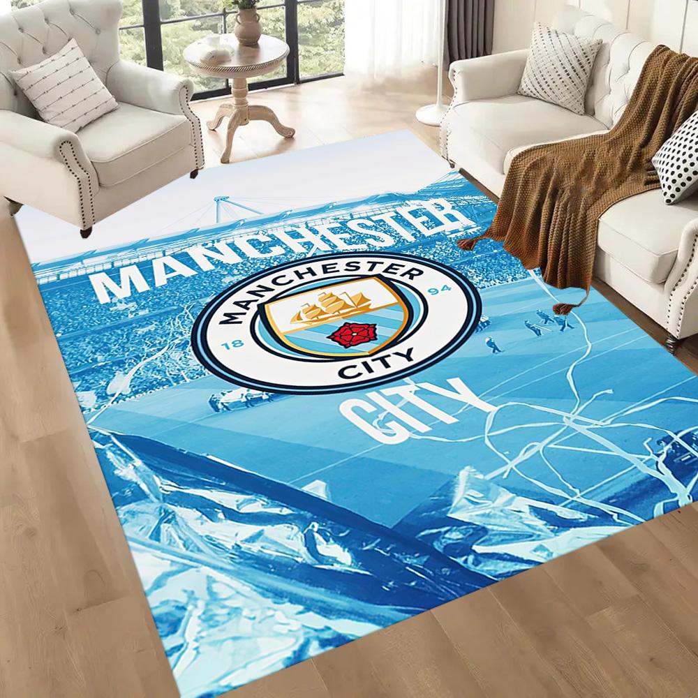 Love Manchester City Fc Square rugs are a great choice for living rooms, bedrooms, home décor, and as gifts.