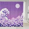 Koi Fish Shower Curtain Japanese Style Bath Curtain Boys Girls Ocean Marine Lotus Leaf Bathroom Shower Curtain Set Waterproof
