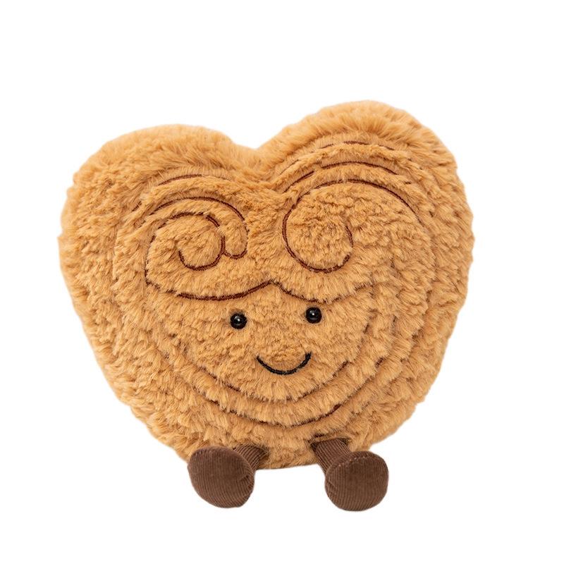 Hobby Dessert Plush Toy Set: Butterfly Pastry, Pudding Doll, and Biscuits Ornaments for Tea Time or Photo Props.