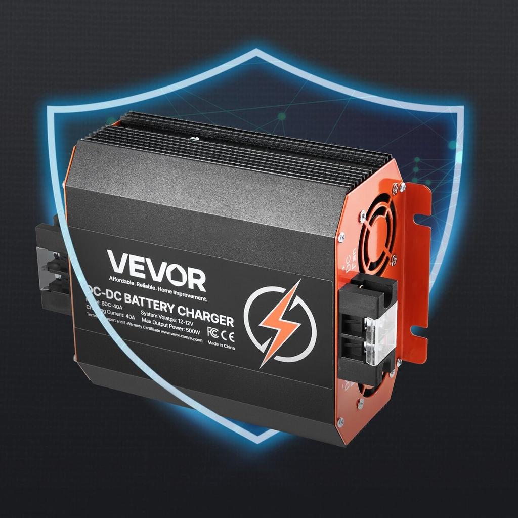 12V 40A DC to DC Charger Battery Charger 500W for Lead-Acid Lithium AGM