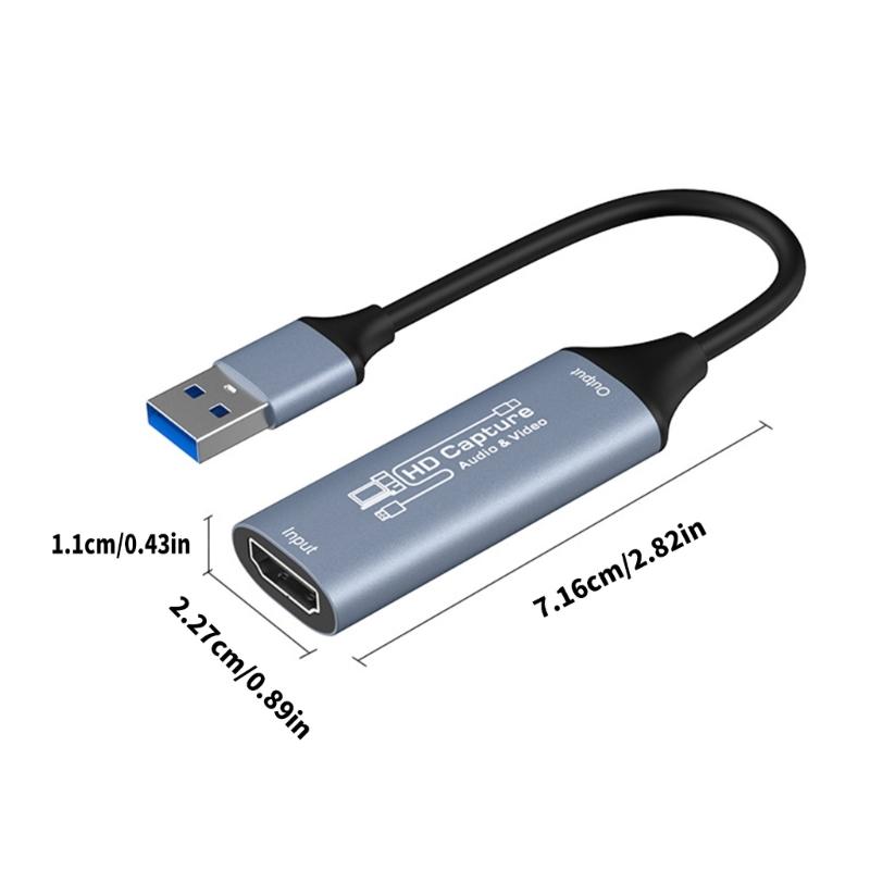 Video Capture Device with 4K HDTV Input 1080P Output Real Time Recording Compatible Multiple Devices