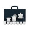 High-Grade Jade Porcelain Kung Fu Tea Set