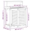 Plant Table with Shelves 82.5 x 50 x 109.5 cm Solid Douglas Fir Wood