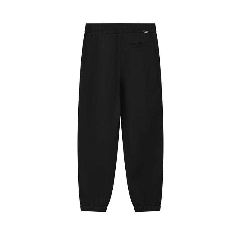 FILA Original Fashion Retro Simple Personality Versatile Comfortable Loose Fit Knit Casual Pants Men pants F51M549601FBK