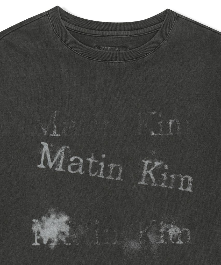 Mattengkim Pigment Graffiti Logo Top In Charcoal