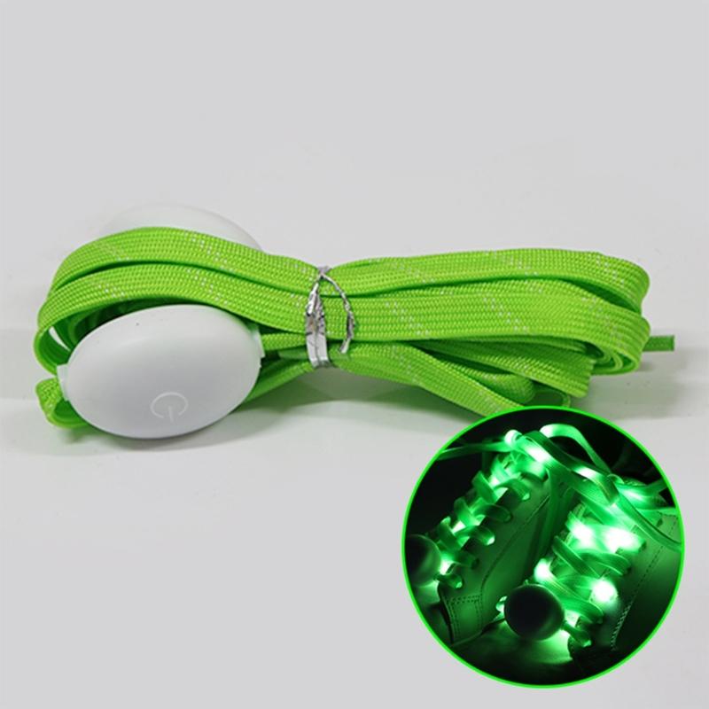 1 Pair LED Light Up Shoelaces for Night Running, Party, Mutlicolor Lighting Shoe Laces Glow Shoe Laces for Sneaker