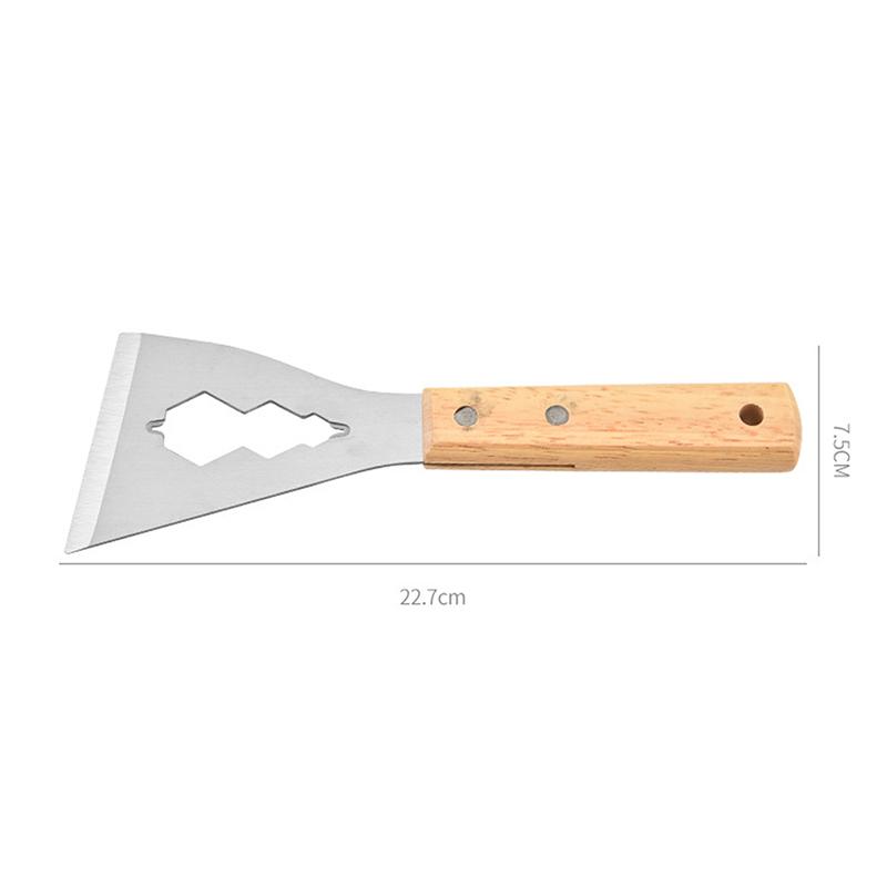 Dust Scraper Putty Knife Wall Covering Tool Decoration Multifunctional Shovel Putty Knife With Wooden Handle