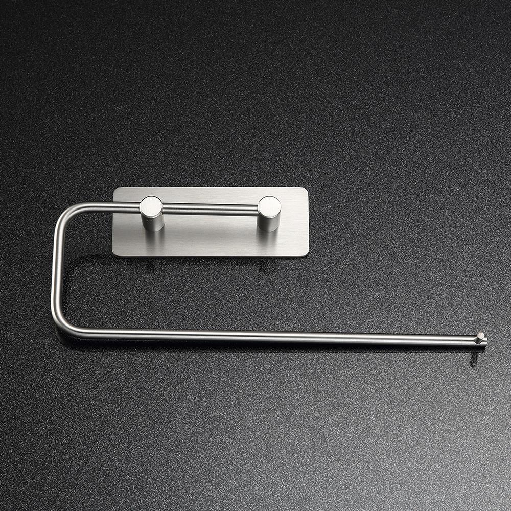 Stainless Steel Kitchen Towel Rack Wall Mounted Bathroom Tissue Rack Home Storage Tools