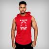 Muscleguys Neue Gym Kleidung Bodybuilding Stringer Mit Kapuze Tank Top Männer Baumwolle Muscle Ärmelloses Shirt Fitness Männer Sport mit kapuze Unterhemd