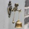 Vintage Style Animal Doorbells Metal Iron Bells Wind Bells Ornamental Walls Horses Elephant Owls