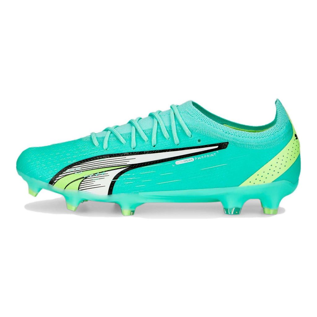 Puma Ultra Ultimate FG AG Supercharge Balíček - Elektrická Máta Unisex Tenisky Zelená Bílá Rychle Žlutá 107163-03