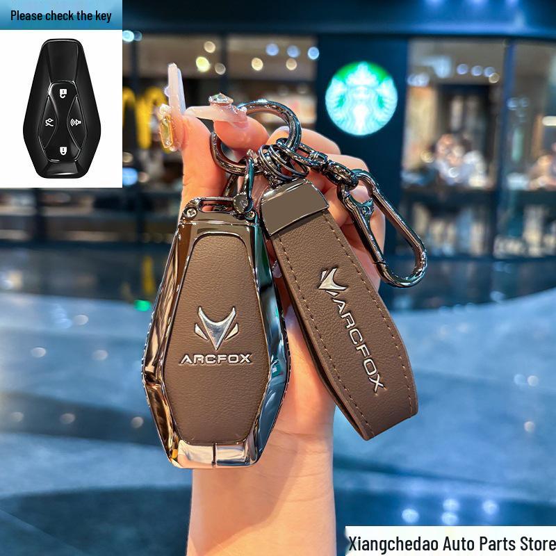 Jihu Alpha T5 Remote Koala Key Case: Luxury Leather Bag with Dedicated Buckle for S/T Models