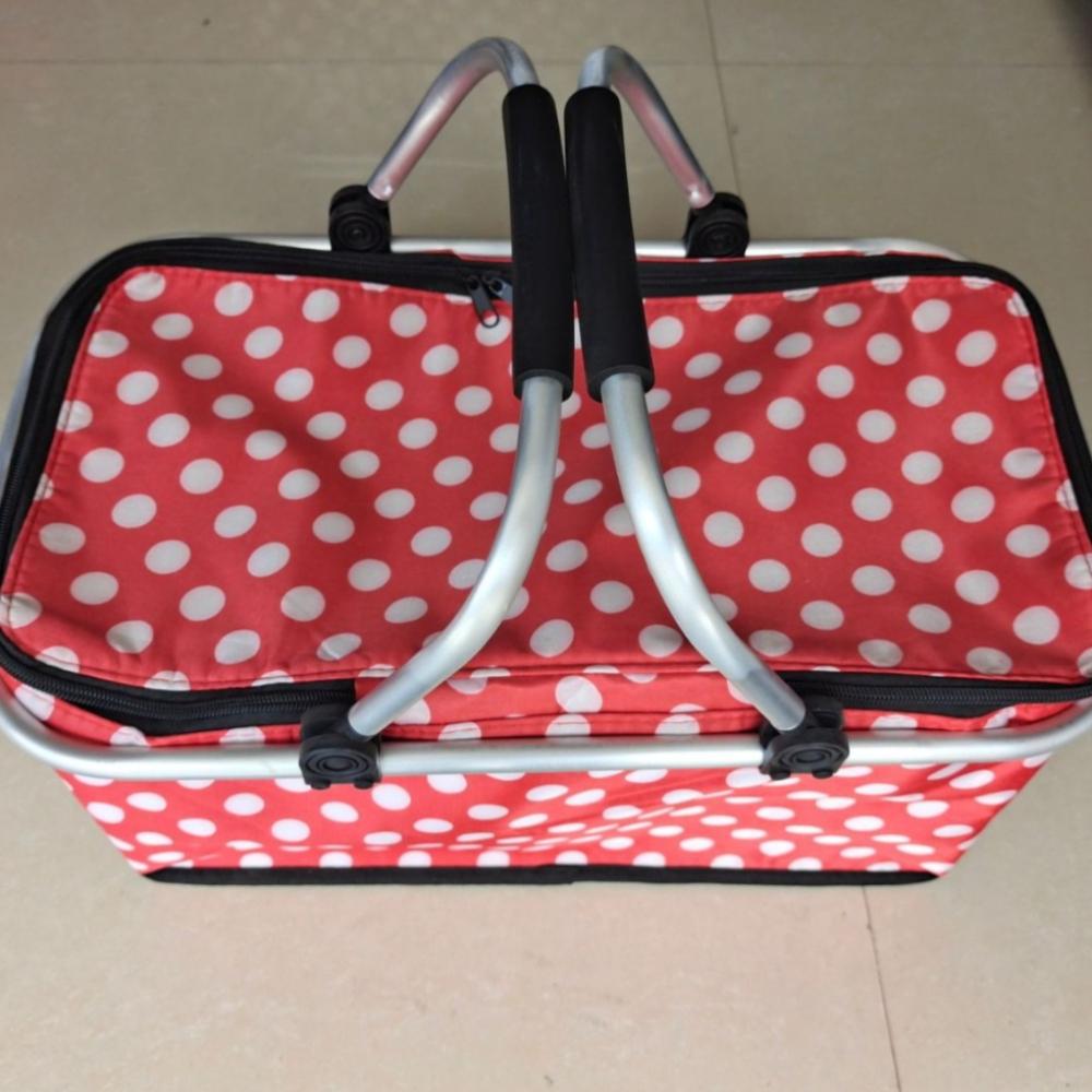 Foldable Insulated Lunch Bag Large Capacity Waterproof With Carrying Handle for Office Picnic