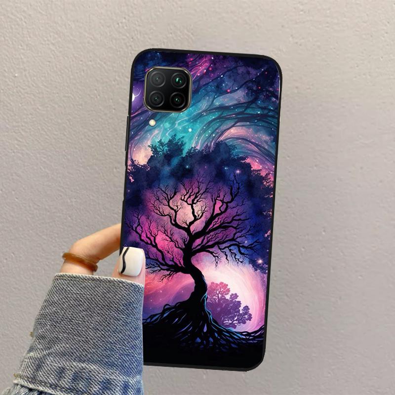Árvore da Vida Galáxia Espacial Estrelas Para Huawei Nova Y73 Y72 Y61 Y91 Y70 Y60 Y90 12s 12i 11i 8i 9 10 SE P30 P40 Lite P60 Pro Capa