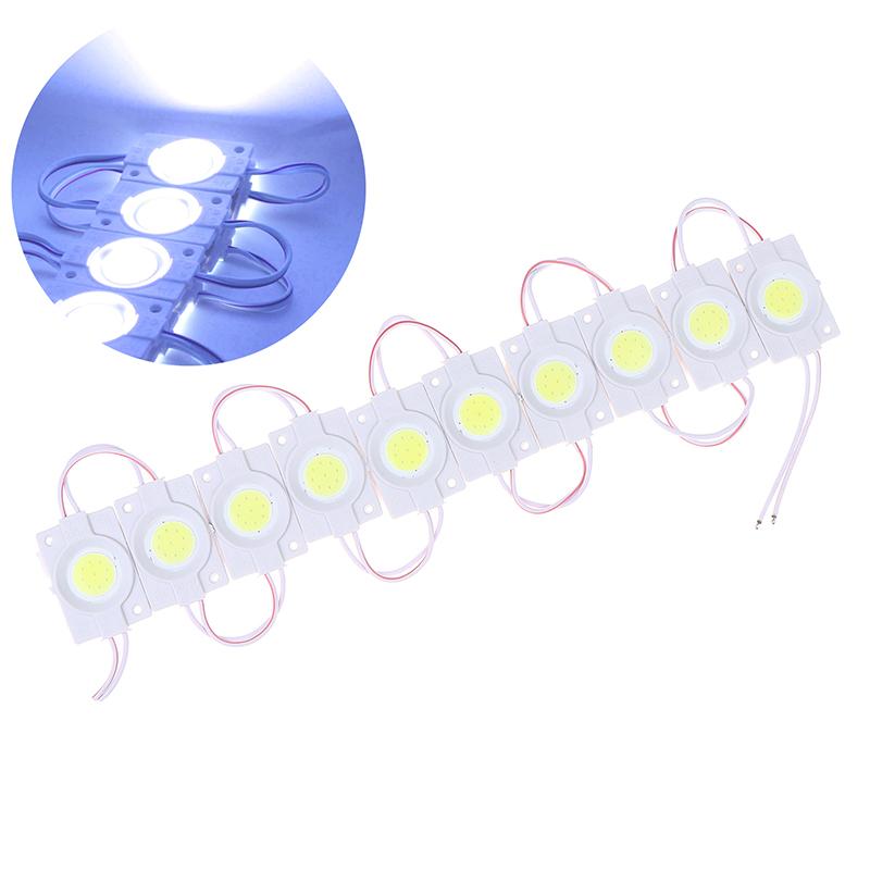 

10Pcs 12V LED Module COB LED Modules Light Advertisement Design Sign Backlight Shop Banner IP65 Waterproof For Channel Letters білий