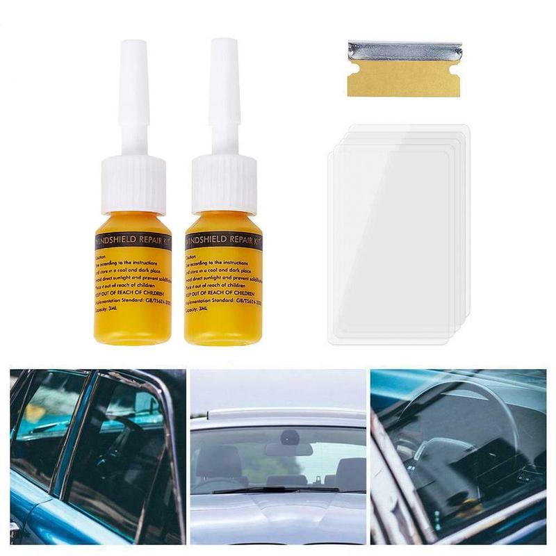 Buy Cracked Glass Repair Kit Windshield Nano Repair Liquid DIY Car