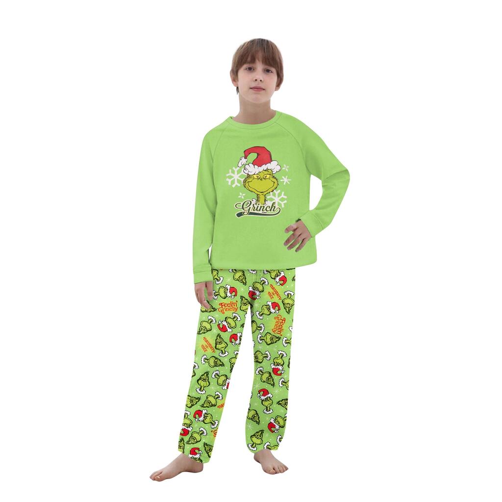 Passende Familiensets mit Weihnachtsmotiven, Langarmshirts und Hosen