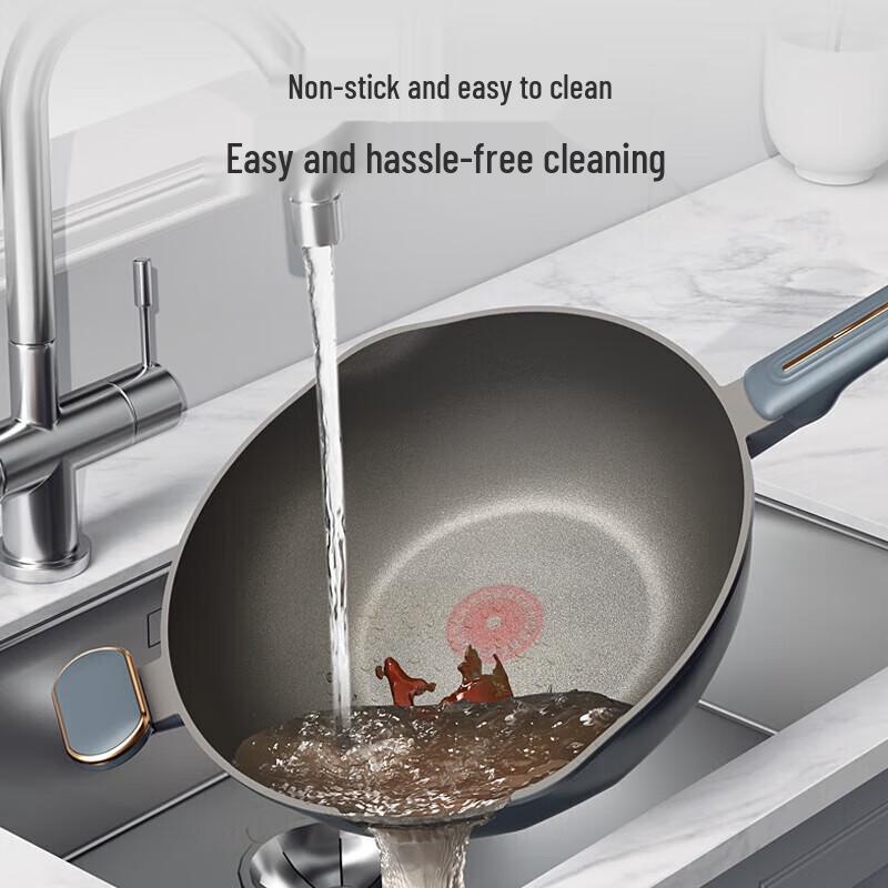 KOBACH Titan Antihaft-Wok mit Temperaturanzeige