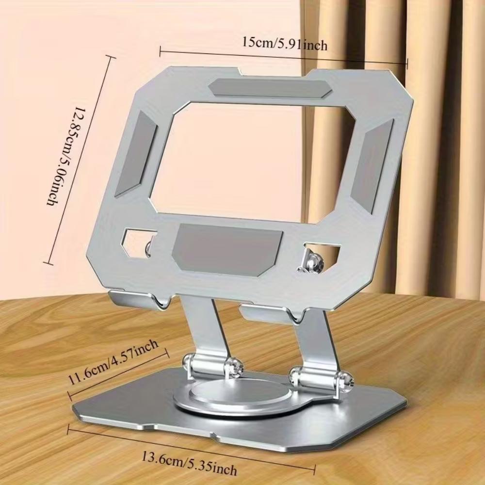 360° rotating office desktop stand, aluminum foldable, office stand, multi-functional desktop stand, dual-pole adjustable