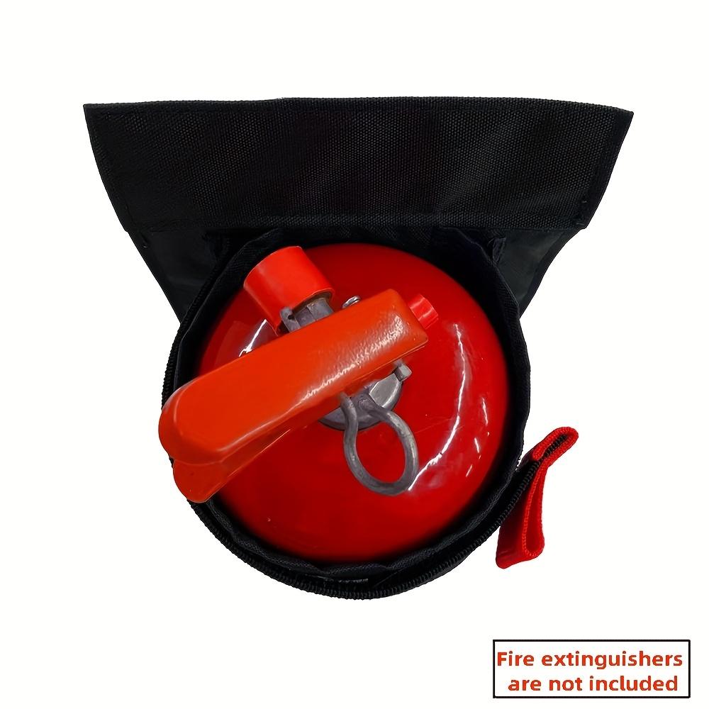 1Pc Wear-Resistant Storage Bag Trunk Mount Large Capacity Holder Seat Back Mount Car Extinguisher Bag Emergency Preparedness