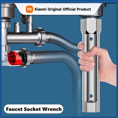 Wasserhahnventil-Steckschlüssel Klempner Anodenstangen-Steckschlüssel 23-27mm 34-40mm Doppelseitiger Rohrsteckschlüssel Wasserhahnmontage-Schlüssel