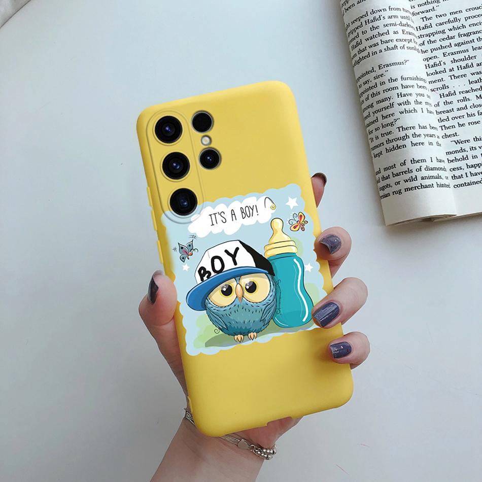 For Samsung Galaxy S24 Ultra Case S24 Plus Sunflower Girl Painted Soft Silicone Phone Case For Samsung S24 Ultra S 24 S24+ Shell