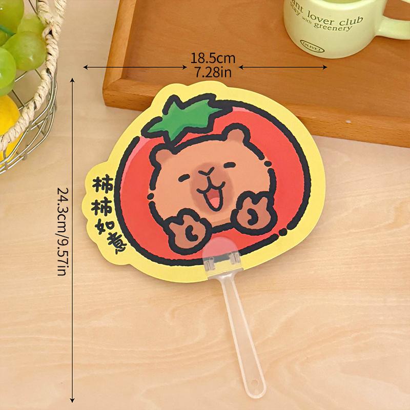1/5/10pcs Cartoon Fan Kapibala Fans Portable Animal Fans Cool Summer Fan Handheld Fan Wedding Hand Fans for Women Abanico