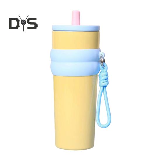 

Кофейная кружка из нержавеющей стали 710 мл, двухслойная термокружка для кофе, переносная термос для путешествий, бутылка для горячей и холодной воды, автомобильный термос