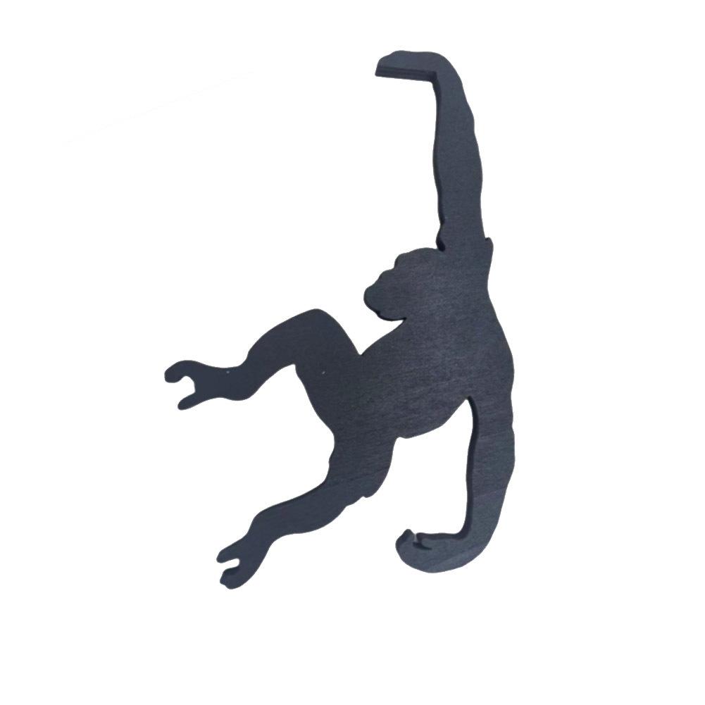 New Kitchen Wall Door Metal Hook Key Hanger Cat Tail Monkey Shaped Decor Holder Clothes Storage Rack Seamless Hook Tool