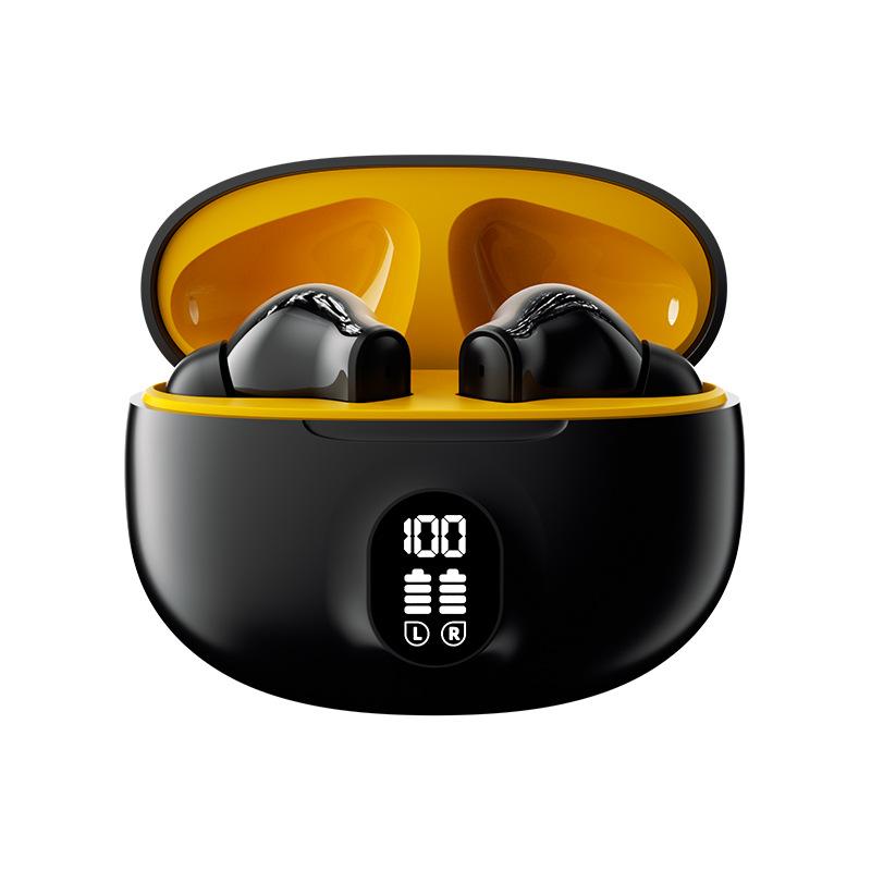 

Best-selling wireless Bluetooth headphones with ultra-long battery life, high sound quality, no delay, gaming headphones with digital display ANC Black full set