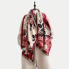 Women Vintage Floral Printed Thick Warm Scarf Fashion Outdoor Shawl