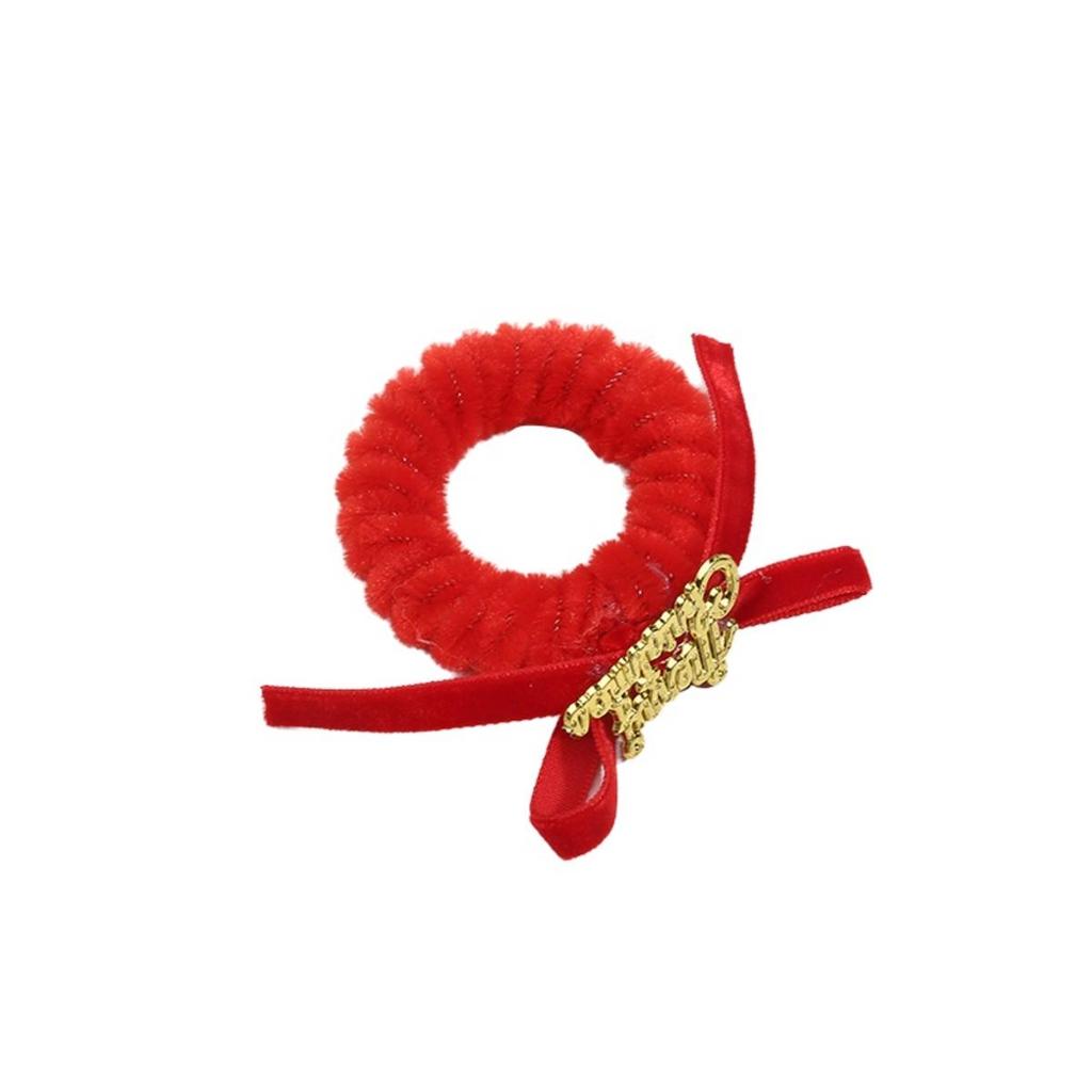 Christmas Napkin Rings for Holiday Table Decors Durability Polyester Dinner Party Accessories Easy Setups Long Last