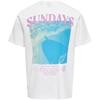 T-shirt - ONLY &amp; SONS - Onskye Reg Photo SS Tee - Coton - Manches courtes - Col arrondi